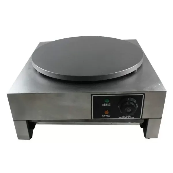 Machine à crêpes - 3000 W - Revêtement antiadhésif en acier inoxydable - Pour crêpes, pancakes, omelettes, jambon de palais