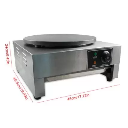 Professionele Crêpemachine Crêpemachine 3000W Diameter 40CM