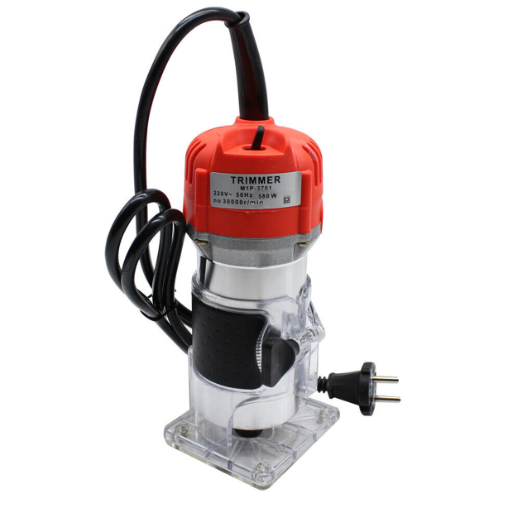 Stratifieuse à bois, défonceuse électrique 220 V 30 000 tr/min avec rails transparents pour le travail du bois, défonceuse multifonction en aluminium.