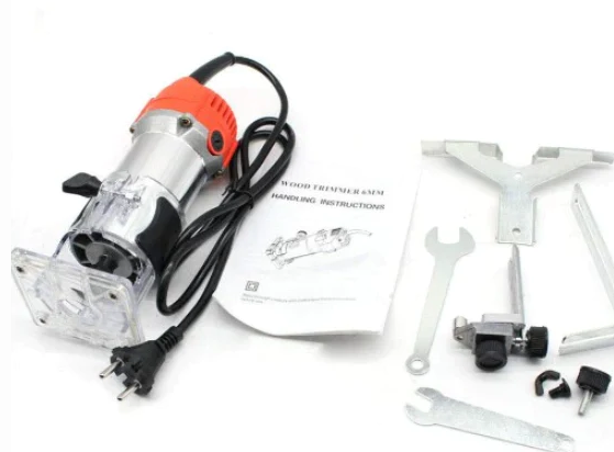 Stratifieuse à bois, défonceuse électrique 220 V 30 000 tr/min avec rails transparents pour le travail du bois, défonceuse multifonction en aluminium.