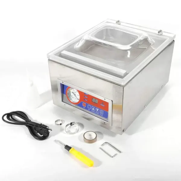 Machine à vide à cloche en acier inoxydable 2CFM - 120W Machine d'emballage sous vide
