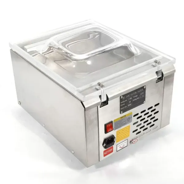 Machine à vide à cloche en acier inoxydable 2CFM - 120W Machine d'emballage sous vide