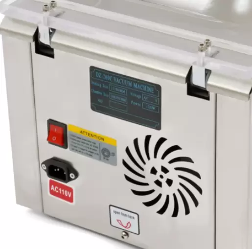 Machine à vide à cloche en acier inoxydable 2CFM - 120W Machine d'emballage sous vide