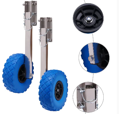 Roues de transport gonflables - Charge maximale : 160 kg.