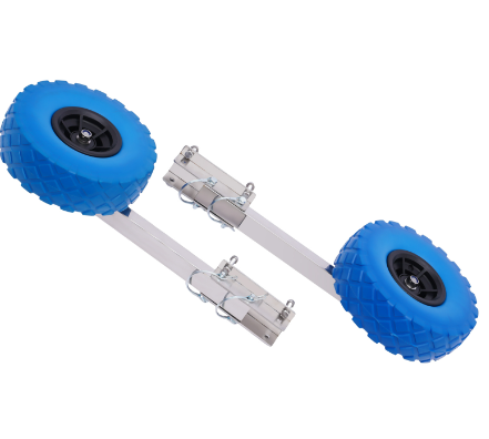 Roues de transport gonflables - Charge maximale : 160 kg.