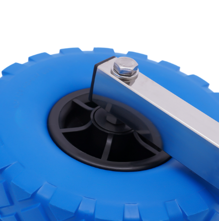 Roues de transport gonflables - Charge maximale : 160 kg.