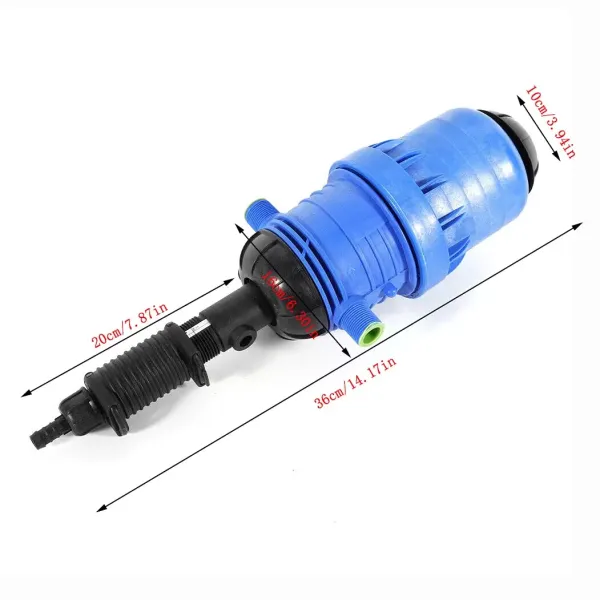 Distributeur d'Injecteur d'Engrais 0,4%-4% Pompe Doseuse à Eau pour Mélange d'Engrais Chimique, 20-2500 L/h