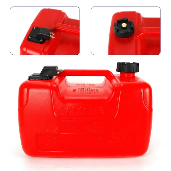 RDFlame 12L Réservoir de carburant pour Moteur hors-bord, 37*27*25 cm