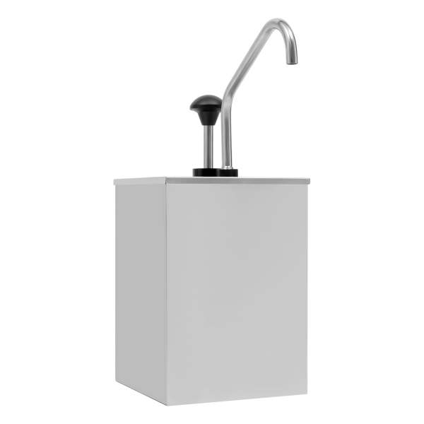Distributeur de sauce 4 l en acier inoxydable - Pour restaurants et cuisines domestiques - 20 x 20 x 28 cm
