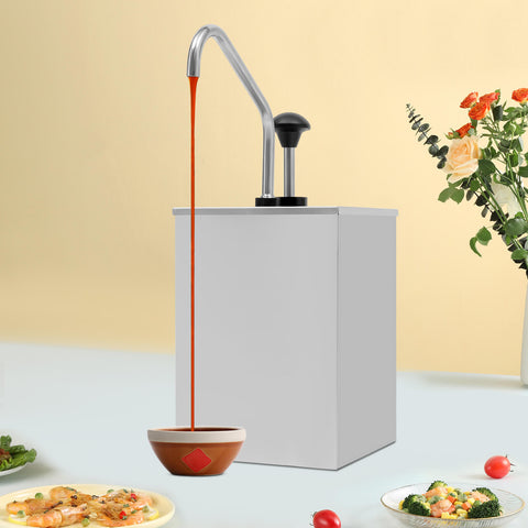 Distributeur de sauce 4 l en acier inoxydable