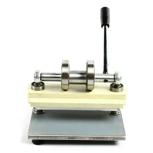 CNCEST-Machine à gaufrer manuelle en acier inoxydable - Pour cuir et PVC - 215 x 100 mm