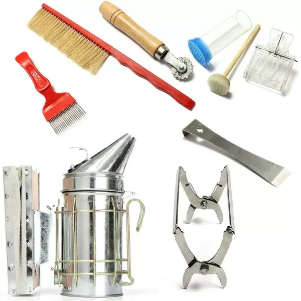Lot de 8 outils de culture d'abeille pour débutant