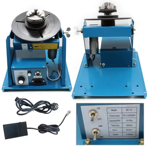 10 kg/5 kg Table de soudage 220 V avec interrupteur à pied 2-10 r/min