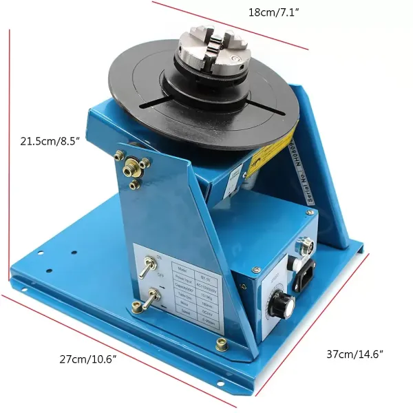 10 kg/5 kg Table de soudage 220 V avec interrupteur à pied 2-10 r/min