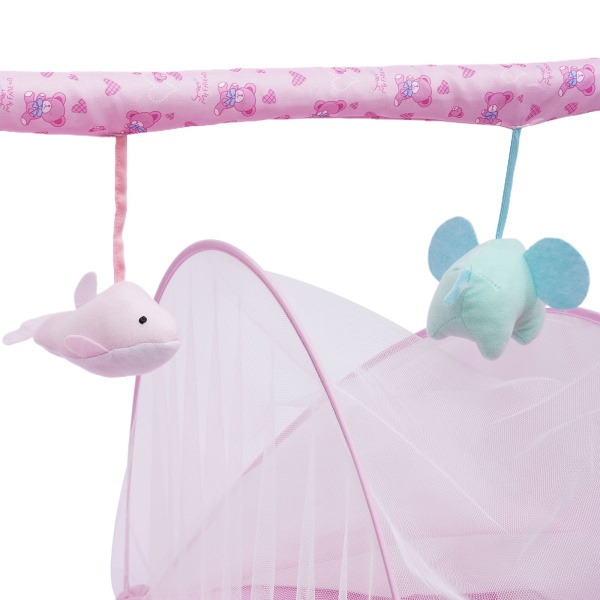 Balançoire bébé électrique 3 couleurs Transat automatique Lit bébé Berceau avec musique et moustiquaires