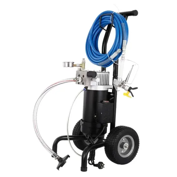1.2HP Pulvérisateur de peinture sans air 900 W 1,9 L/min Pistolet pulvérisateur de peinture Kit pistolet pulvérisateur + tuyau