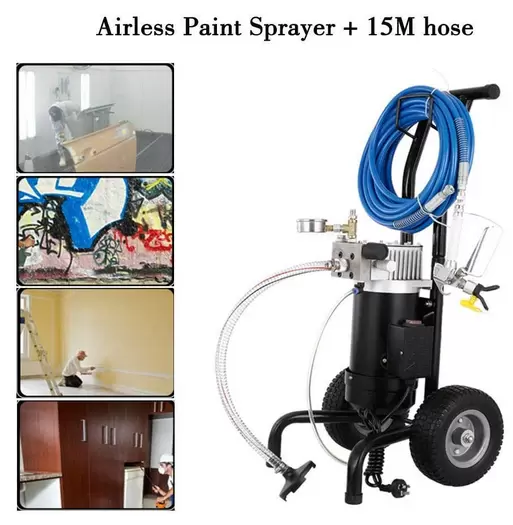1.2HP Airless Verfspuit 900W 1.9L/min Verfspuitpistool Kit Spuitpistool + Slang