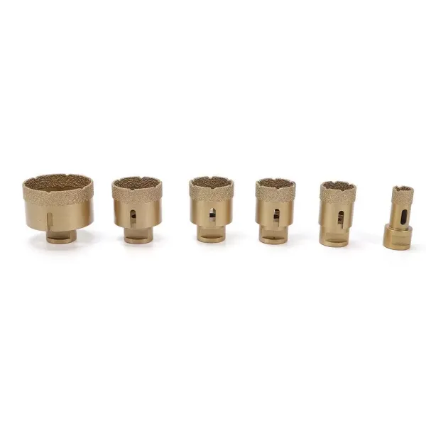 Lot de 6 couronnes de forage diamantées professionnelles pour granit grès cérame Outil de carrelage Kit de forage diamant Lot de 6 couronnes de forage diamantées professionnelles pour granit grès cérame Outil de carrelage Kit de forage diamant