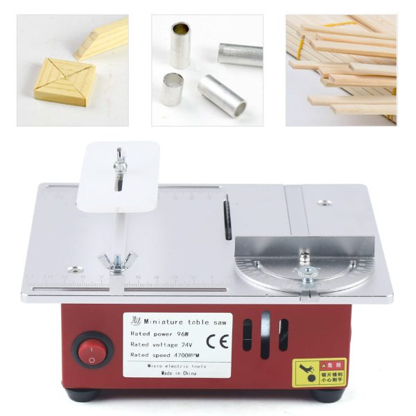 Mini scie de table multifonctionnelle, petit ménage, bricolage, outil de coupe pour banc de travail en bois 9200-9500RPM 96 W