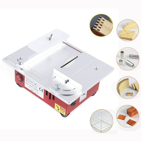 Mini scie de table multifonctionnelle, petit ménage, bricolage, outil de coupe pour banc de travail en bois 9200-9500RPM 96 W