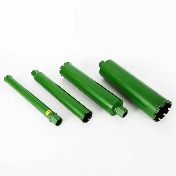 Lot de 4 couronnes de forage diamantées - Pour béton humide - Pour briques