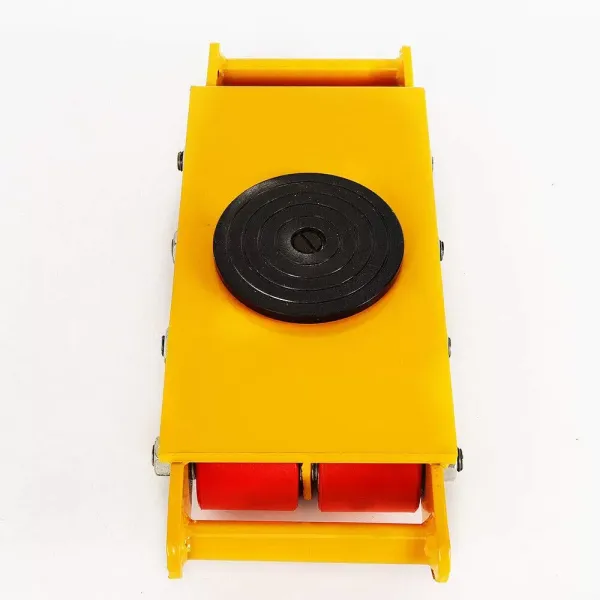 12T Chariot à Rouleaux De DéMéNageur Machines Avec Plaque SupéRieure Pivotante 360 ° Châssis De Transport Blindé 8 Rouleaux