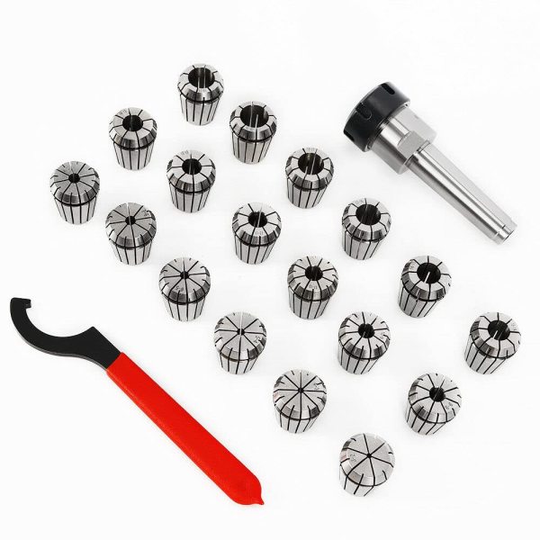 ER32 MT3-ER32 Jeu de pinces de serrage de précision Argenté Pour couvercle de fraiseuse 3-20 mm