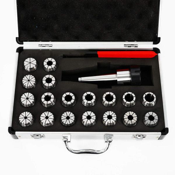 ER32 MT3-ER32 Jeu de pinces de serrage de précision Argenté Pour couvercle de fraiseuse 3-20 mm ER32 MT3-ER32 Jeu de pinces de serrage de précision Argenté Pour couvercle de fraiseuse 3-20 mm