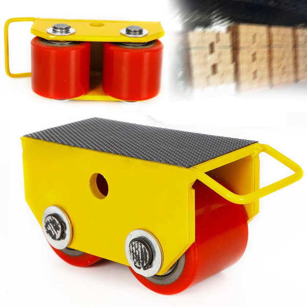 Lot de 2,5 T pour meubles lourds - Convient pour le transport d'objets lourds et lourds - En acier moulé + rouleau de transport en polyuréthane