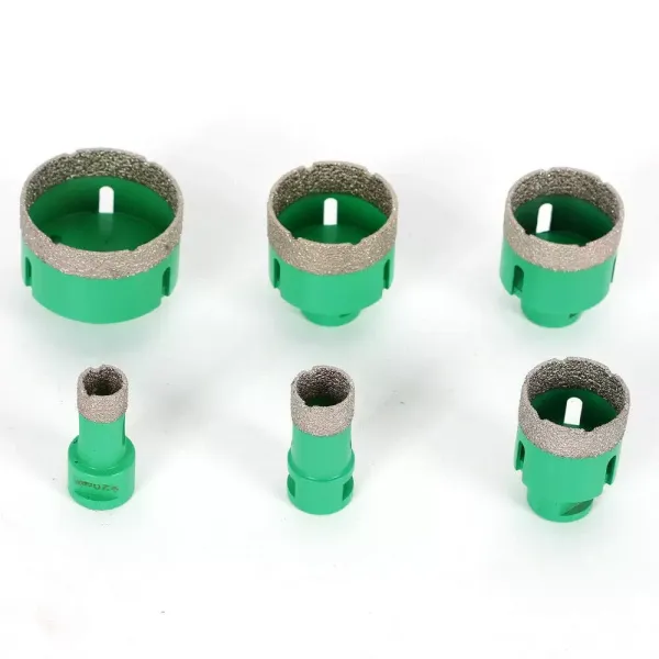 Lot de 6 scies-cloches diamantées 20/25/42/50/55/68 mm M14 Kit d'outils