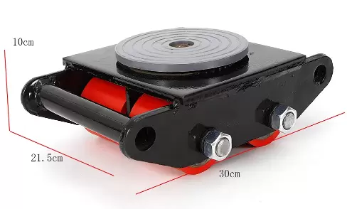 Pro Lift gepantserde wielen - 6 ton - met 360° draaibare luifel - zwart
