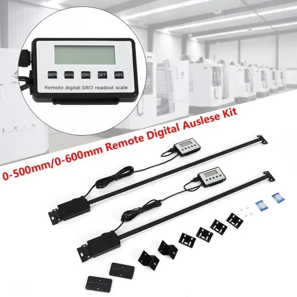 Kit d'affichage numérique LCD 0-600 mm - Pour tours et fraiseuses - Travail du bois