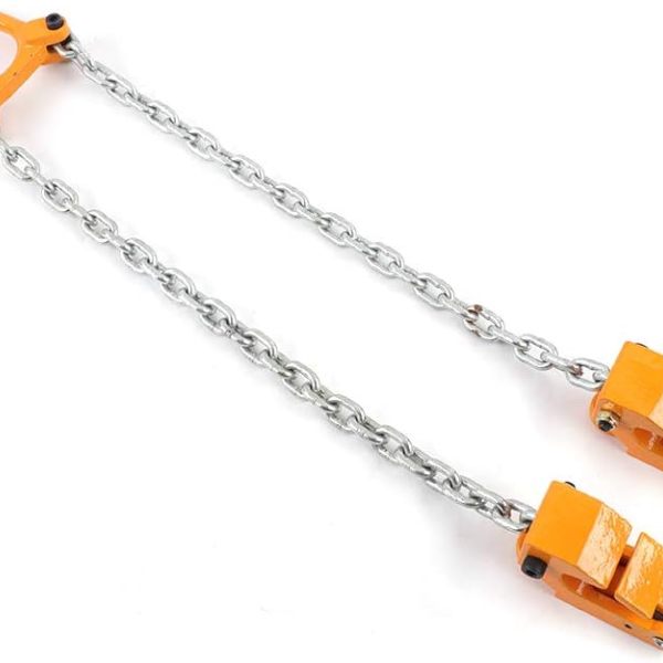 Lève-tambour, 2000 lbs, dévidoir de chaîne, portable, levier de tambour, pour fûts en plastique et en métal (jaune)