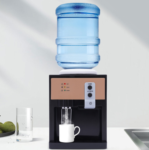 Distributeur d'eau électrique en acier inoxydable d'une capacité maximale de 18,9 litres pour une utilisation au bureau en 220V.