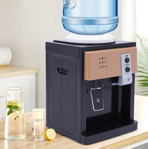 Distributeur d'eau électrique en acier inoxydable d'une capacité maximale de 18,9 litres pour une utilisation au bureau en 220V.