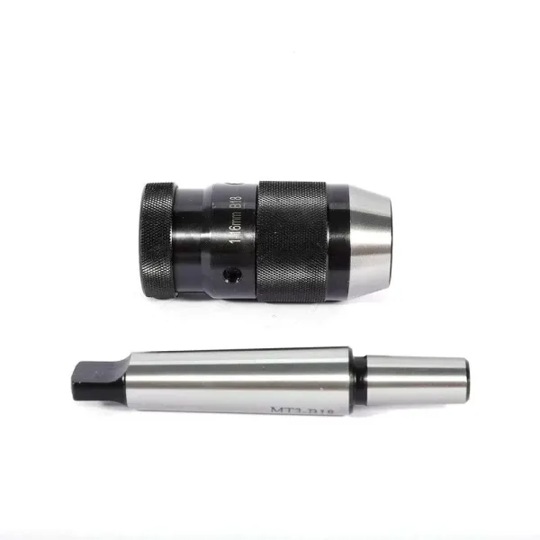 Mandrin auto-serrant sans clé + outil de connexion MT3-B18 - Cône de serrage de 1 à 16 mm Mandrin auto-serrant Mandrin auto-serrant sans clé + outil de connexion MT3-B18 - Cône de serrage de 1 à 16 mm Mandrin auto-serrant