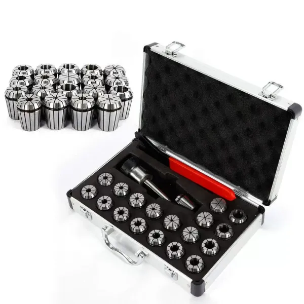 ER32 Mandrin de serrage avec MTB2 ER32 M10, 21 pièces ER32 Mandrin de 2 mm à 20 mm pour machine de gravure CNC ou outil de fraisage