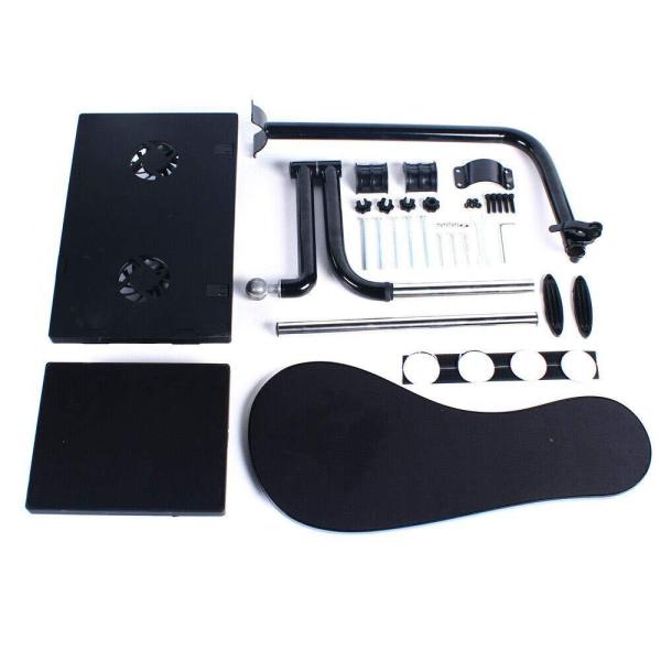 Support pour ordinateur portable entièrement mobile avec pince de chaise, support de poignet