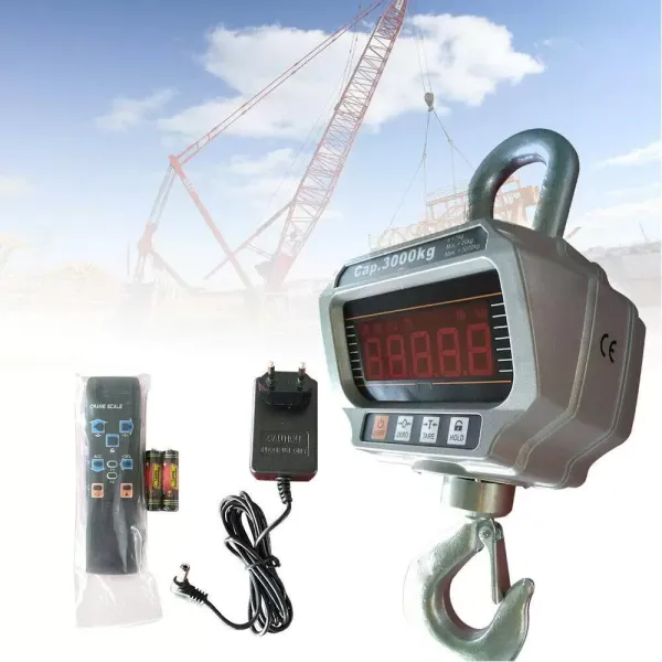 Balance industrielle numérique robuste avec écran LED et batterie (3000 kg) Balance industrielle numérique robuste avec écran LED et batterie (3000 kg)
