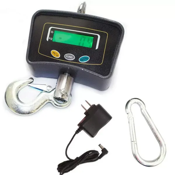 500 kg Balance électronique avec Affichage LCD 1100LB - Crochet Suspendu numérique