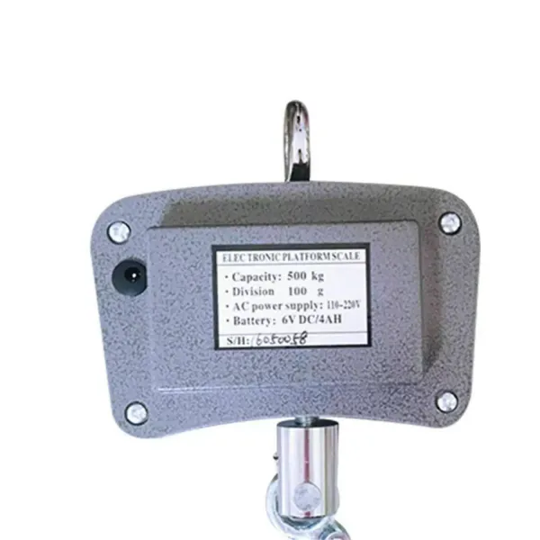 500 kg Balance électronique avec Affichage LCD 1100LB - Crochet Suspendu numérique