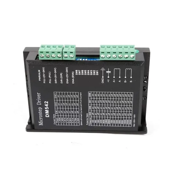 Moteur pas à pas 3 axes Nema 23 - Moteur pas à pas DM542A - 4,2 A - Moteur pas à pas + bloc d'alimentation - Kit de gravure pour fraiseuse. Moteur pas à pas 3 axes Nema 23 - Moteur pas à pas DM542A - 4,2 A - Moteur pas à pas + bloc d'alimentation - Kit de gravure pour fraiseuse.