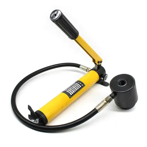 Perforatrice hydraulique en tôle - Avec cylindre et pompe hydraulique - Dans un coffret - Entretien facile - 15 t Perforatrice hydraulique en tôle - Avec cylindre et pompe hydraulique - Dans un coffret - Entretien facile - 15 t