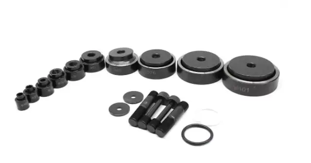 Perforatrice hydraulique en tôle - Avec cylindre et pompe hydraulique - Dans un coffret - Entretien facile - 15 t