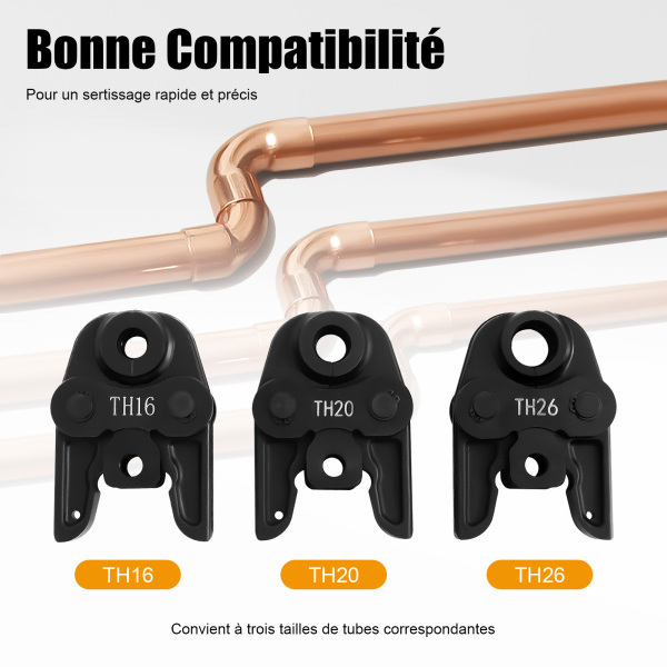 Pince à sertir avec contour TH16 TH20 TH26 pour tube composite