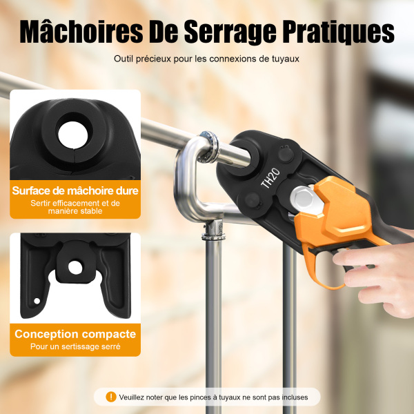 Pince à sertir avec contour TH16 TH20 TH26 pour tube composite
