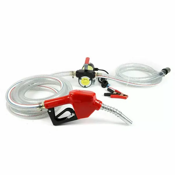 Pompe diesel auto-amorçante 12 V Pompe à fioul avec 2 tuyaux 175 W 50 l/min