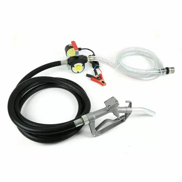 Pompe diesel auto-amorçante avec pistolet de distribution automatique, pompe à fioul avec pistolet et tuyau de 4 m, filtre biodiesel