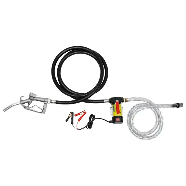 Pompe diesel auto-amorçante avec pistolet de distribution automatique, pompe à fioul avec pistolet et tuyau de 4 m, filtre biodiesel