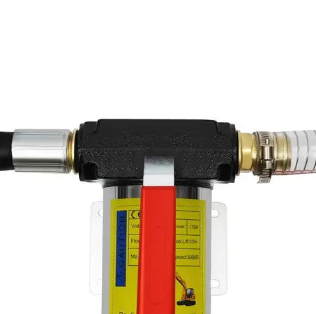 Pompe diesel auto-amorçante avec pistolet de distribution automatique, pompe à huile, pompe à fioul avec pistolet et tuyau de 4 m, filtre biodiesel